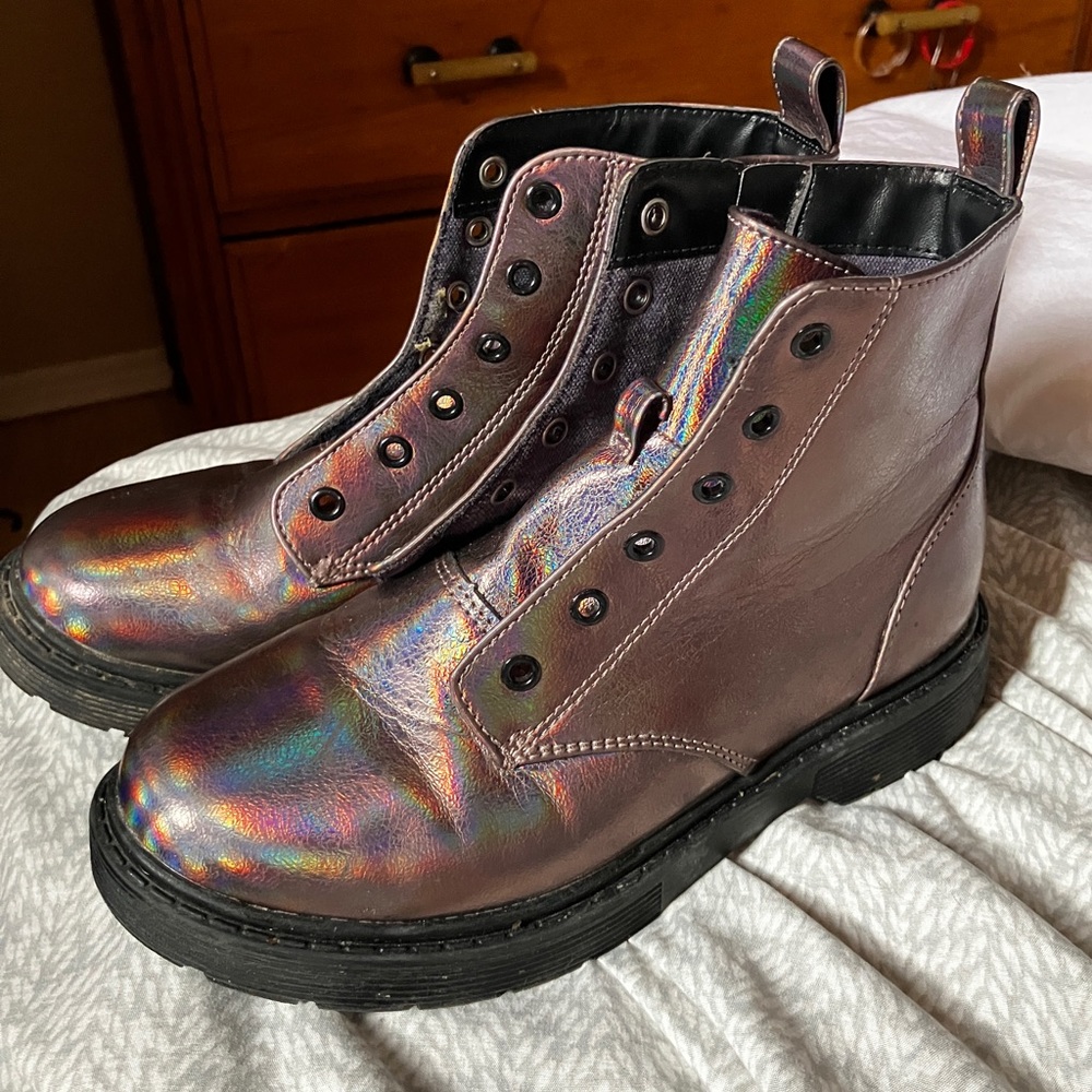 Art Class Shoes | Art Class Zoe Boot Combat Style | Color: Purple | Size: 3